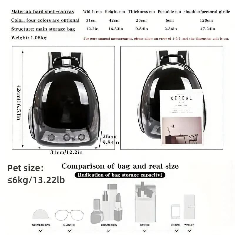 Portable Breathable Pet Backpack