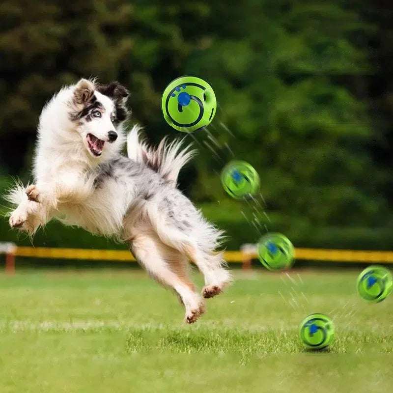 Interactive Dog Attention Toy Fun Giggle Sounds Ball