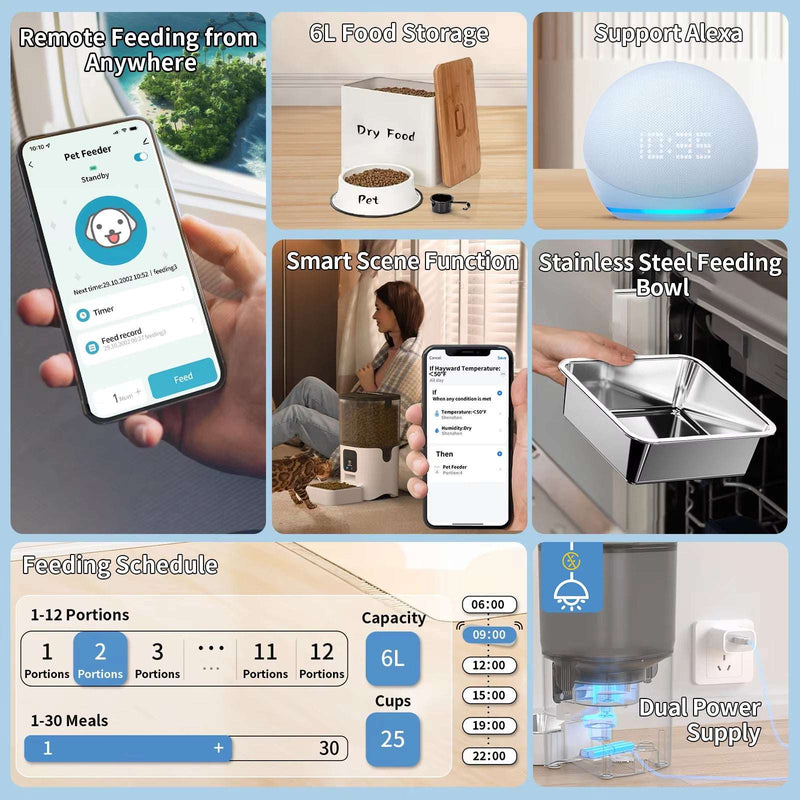 WiFi-Enabled, APP-Controlled Revolutionary Smart Cat Feeder