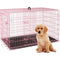 Bestpet Dog Crate Dog Cage Pink