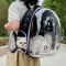 Portable Breathable Pet Backpack Black One-Size