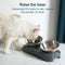 Creative Inclined Stainless Steel Cat and Dog Feeding Bowls