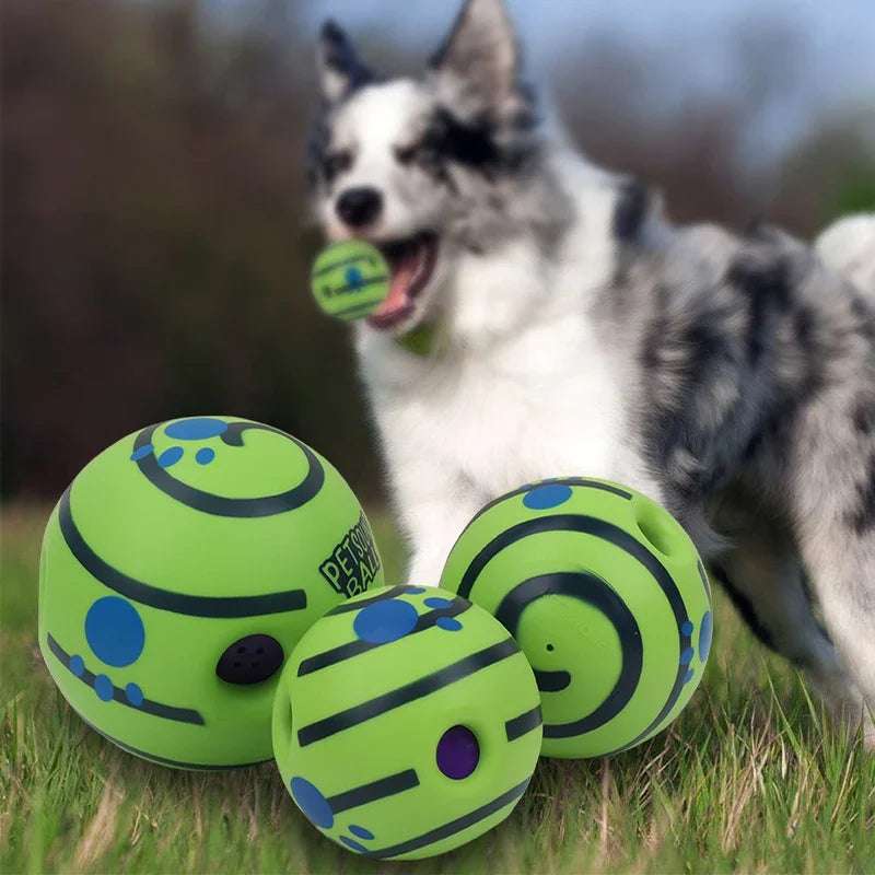 Interactive Dog Attention Toy Fun Giggle Sounds Ball