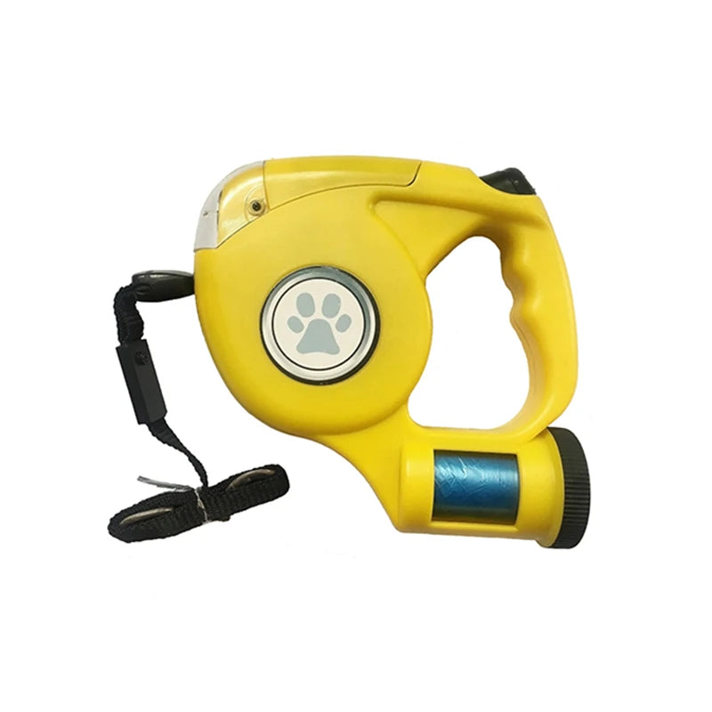 LED Dog Leash with Garbage Bag Yellow (691_100014064) 4.5M (691_100014064)