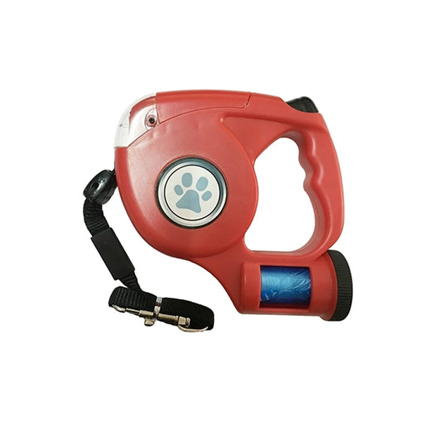 LED Dog Leash with Garbage Bag Red (10_100014064) 4.5M (10_100014064)