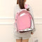 Portable Breathable Pet Backpack Pink One-Size